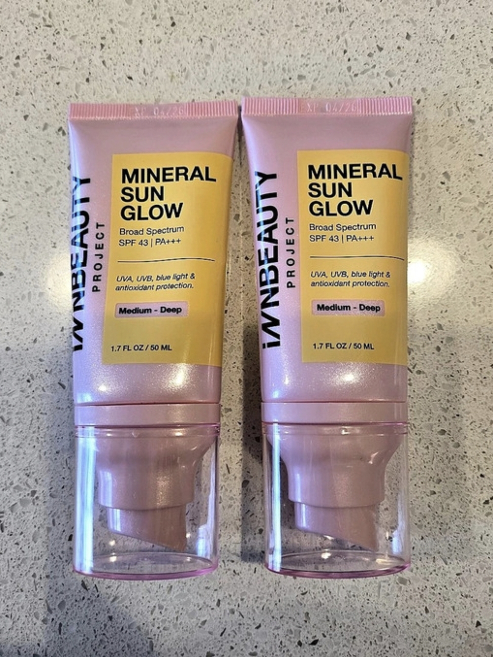 INBEAUTYPROJECT Mineral Sun Glow SPF 43 Medium-Deep NWT Exp 04/2026